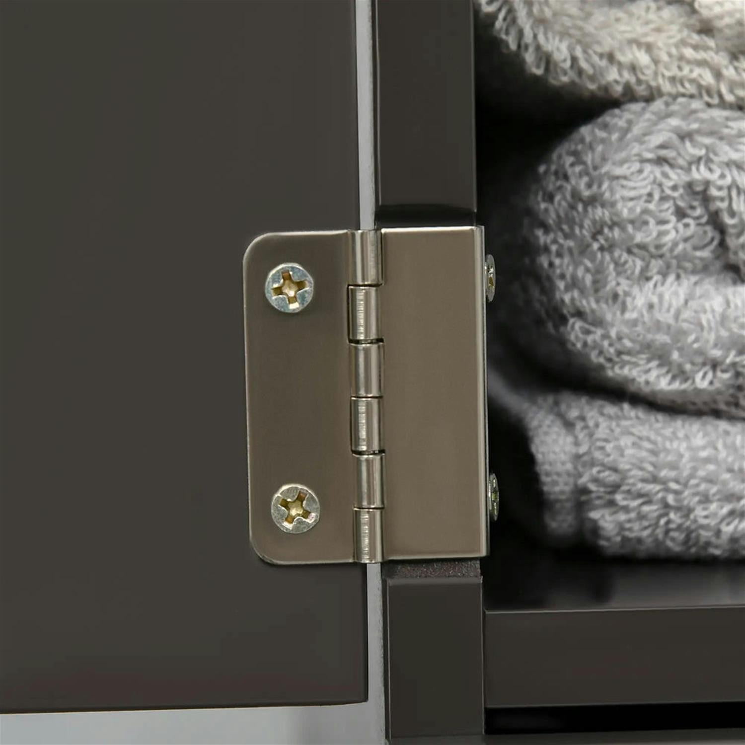 Demi Bonn Bathroom Floor Storage Cabinet, Bathroom Storage Unit, Freestanding Narrow Side Cabinet with 2-Tier Shelf and Drawers, Brown