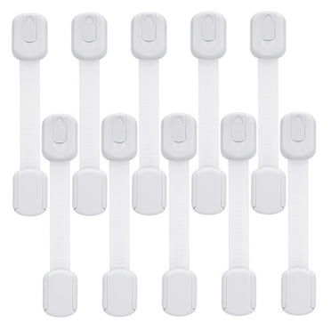 Baby Proofing Safety Strap Locks, Child Proof Cabinet Latches, Child Safety Cabinet Locks, Drawer Locks, 10 Pack