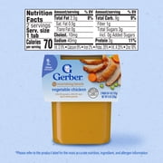 (8 pack) Gerber 2nd Foods Baby Foods, Vegetable Chicken Dinner, 4 oz Tubs (8 Pack)