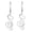 Silver, variant on SmartBy 1 Pair Women Earrings 304 Stainless Steel Lightweight Hollow Design Music Note Heart Shape Hook Earrings Jewelry Gift