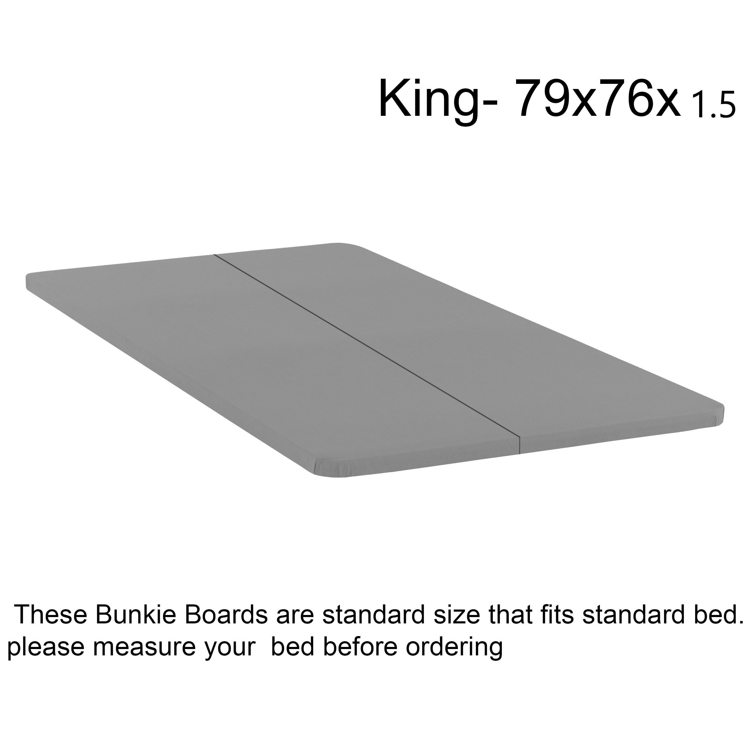 Wayton Fully Embled 1 5 Inch Split Foundation Bunkie Board King Wayton Fully Embled 1 5 Inch Split Foundation Bunkie Board King Size 80 X 78