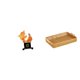 thumbnail image 1 of Escultura de y cesta tejida, conjunto decorativo de resina tallada, organizador, bandeja , elegante regalo artesanal, ideal para la sala d, 1 of 8