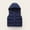Navy, variant on BRGZLK Hooded Down Puffer Vest for Kids Fall Winter Cute Solid Color Zipper Lightweight Warm Thick Windproof Sleeveless Jacket with Detachable Hooded Black 7-8 Years