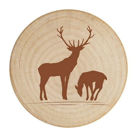 

Kuluzego Round Wooden Bottle Openers Refrigerator Fridge Magnet Beer Opener with Engraved Patterns for Home Kitchens Bars Parties