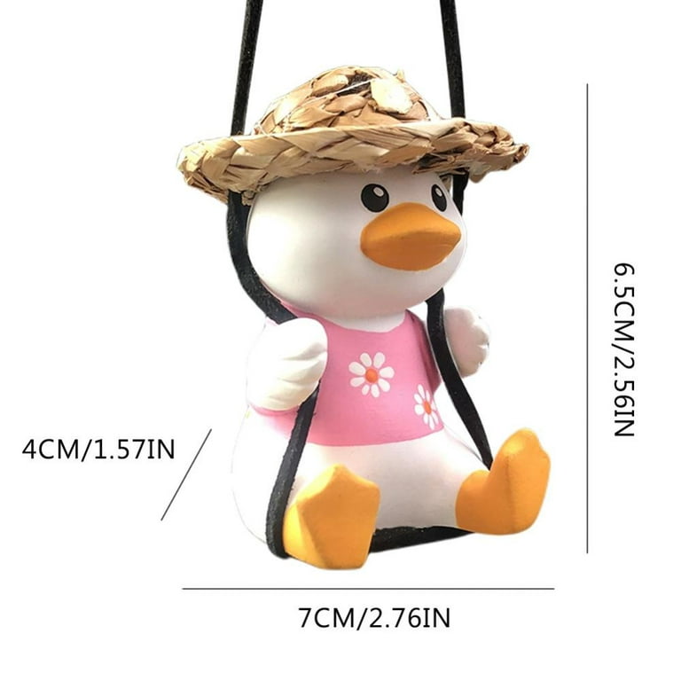  Swinging Duck Car Hanging Ornament,Car Mirror Hanging  Accessories,Cute Things Under 10 Dollars,Car Ornaments for Rear View  Mirror，Accesorios para carro (Five) : Toys & Games