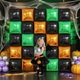 thumbnail image 5 of Black Orange Green Foil Balloon Wall,25Pcs Double Sided Balloons Backdrop Helium Polyester Balloon Tunnel Arch Garland Kit for Halloween Birthday Bridal Anniversary Baby Shower Party Decorations, 5 of 15