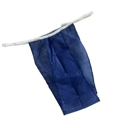 keepw 100 Pcs Travel Spa Breathable Underwear Non Woven Elastic Sauna  Massage Briefs for Salon Dark blue 