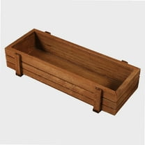 Succulent Plant Pots,Succulent Planting Wooden Box,Long Rectangle Flower Plant Containers Windowsill Herb Planter Box Indoor Set for Herbs, Vegetables, Succulents Plants
