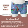 thumbnail image 2 of Hbhpov Toddler Boys'Boxers Breathable Dinosaur Underpants, 6-Pack, Sizes 2-12, 2 of 6