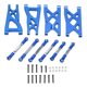 thumbnail image 1 of Brazos de suspensión trasera delantera de aluminio RC y varilla de tracción Servo enlace de dirección conjunto para ARRMA Senton 1/10 RC CarBlue, 1 of 10