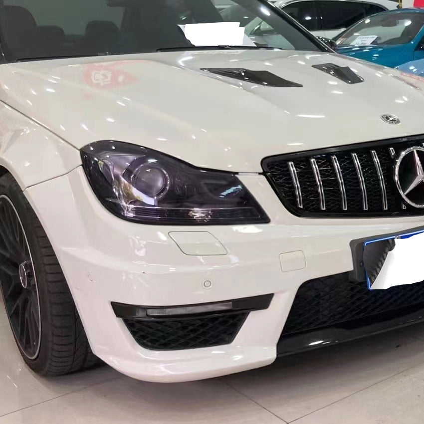 For Mercedes-Benz W204 C200 C250 C300 Front Engine Hood Air Flow Intake Scoop Bonnet Vent Cover Trim Decoration Car Accessories