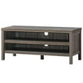 thumbnail image 5 of Costway 3-Tier TV Stand Console Cabinet for TV's up to 45'' w/ Storage Shelves Grey Oak, 5 of 9