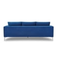 thumbnail image 2 of Pemberly Row Contemporary Velvet Reversible Sectional in Sapphire, 2 of 5