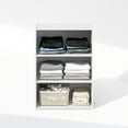 thumbnail image 5 of Furinno Reed 3-Tier Multipurpose Open Shelf Clothing & Closet Storage Organization, Plain White, 5 of 6