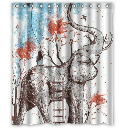 GreenDecor Elephant Long Nose Shop Waterproof Shower ...
