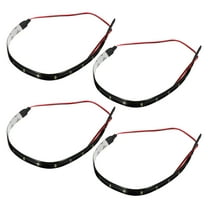 Masteelf 4 Pcs Car Interior Lights Auto Car LED Light Strip 30.00X1.20X1.00CM White