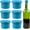 Blue, variant on CEYAZYE Silicone Wine Stoppers Airtight Seal on Wine & Beer Bottles Reusable, Easy to Clean! (6 Pack, Blue)