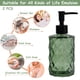 thumbnail image 4 of Dispensador de jabón YYTSGG de vidrio verde con bomba de plástico negro, 330 ml, paquete de 2, 4 of 6