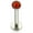 Red, variant on Labret Monroe Push In design with Soft Enamel Back for Comfort and Opalite Synth