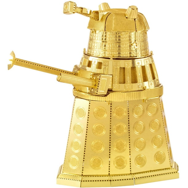 Metal Earth 3d Laser Cut Model Doctor Who Gold Dalek Walmart Com Walmart Com