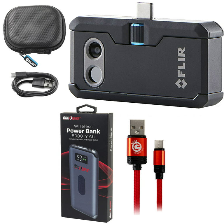 Lil tildele privatliv FLIR ONE Pro Thermal Imaging Camera for Android USB C with Deco Gear Power  Bundle - Walmart.com