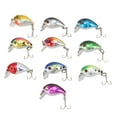 thumbnail image 4 of 10Pcs Fishing Lures, Mini Portable 3D Eyes Lifelike Appearance Durable ABS Bass Lures with Box, 4 of 9