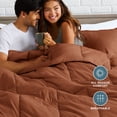 thumbnail image 5 of Bare Home Down Alternative Comforter Set - 3-Pieces - All Seasons - Queen, Terracotta, 5 of 10