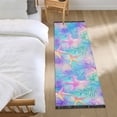 thumbnail image 3 of Yayeee Runner Rug for Bedroom 2'x6' Machine Washable Hallway Non Slip Mat, Neon Starfish Pattern, 3 of 8