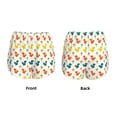 thumbnail image 5 of Picia Colorful Squirrel Pattern Women's 2 in 1 Athletic Running Shorts High Waisted Workout Casual Gym Sweat Shorts with Comfy Liner Zipper Pockets-Small, 5 of 9