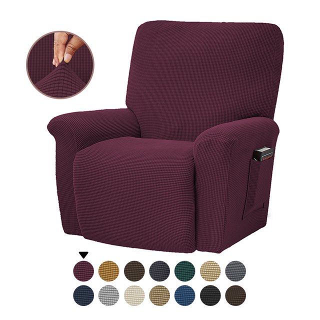 Housse de Fauteuil Inclinable Extensible Couverture Complète Couleur Unie pour LAZBOY Remplacement-Shorts