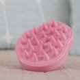 thumbnail image 2 of Cepillo de champú actualizado para limpieza fina de cuero y exfoliación suave, cuidado de pieles sensibles y delicadas, estimula el crecimiento del cabello, color rosa, 2 of 3