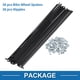thumbnail image 4 of Rayos de bicicleta Unique Bargains 12G para ruedas de bicicleta de acero al carbono negro 1 juego negro-298mm, 4 of 7