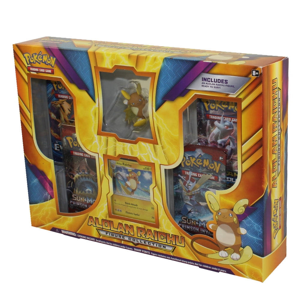 ) Primal Clash Sleeved Pokemon Packs + Alolan Raichu Box & Tapu Koko  Figure Box ++ in 2023