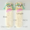 thumbnail image 3 of Onlysocks 4 Pair Cozy Fluffy Cartoon Monster Funny Socks for Family, 3D Crazy Novelty Face Winter Warm Thick Socks, Light pink, 3 of 3