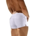 thumbnail image 2 of Qulqfy Men's Swim Trunks Quick Dry Boyleg No Liner 5 Inch Inseam Board Shorts Surf Drawstring Beach Stretch with Zipper Pockets Shorts Bathing Suit Men L, 2 of 2