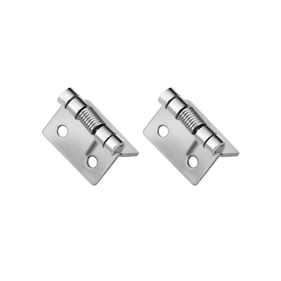 Quroko 304 Stainless Steel Self-Opening Spring Door Hinges, Automatic Opening Hinges for Invisible Doors (_8648, 2pcs)