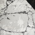 thumbnail image 6 of SAFAVIEH Hanna Brooke Abstract Area Rug, Grey/Ivory Dark Grey, 6'7" x 6'7" Round, 6 of 10