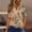 Orange, variant on ALLLIST Womens Tops Henley Summer Short Sleeve T-Shirts Pink Casual Electrocardiogram Shirts Womens Clothing