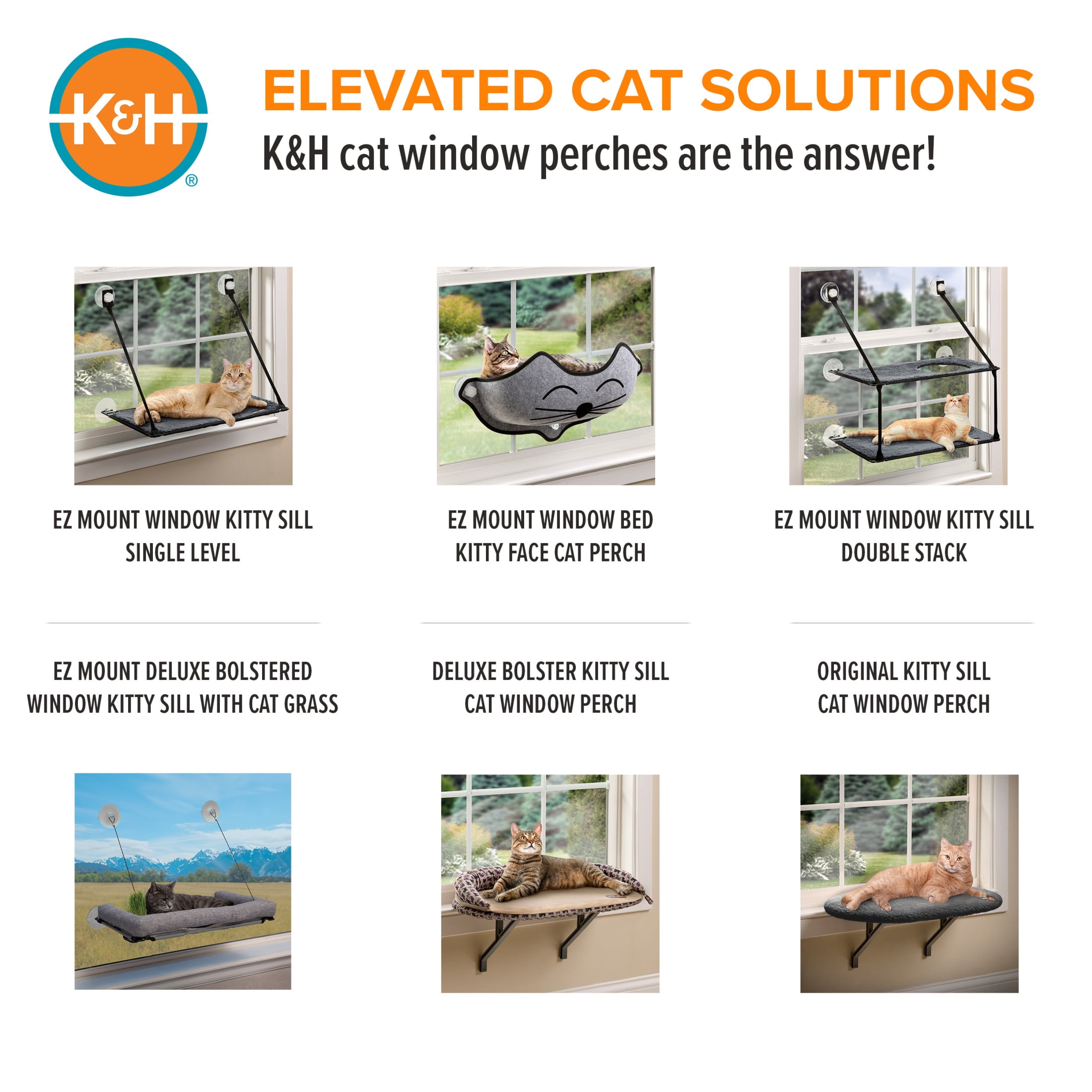 K&H Pet Products Universal Mount Kitty Sill Original Fleece 24 X 14 Inches