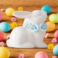 thumbnail image 3 of Japceit Easter Ceramic Rabbit Decor, Cute Bunny Sculpture for Table and Shelf Display, Artistic Ornament for Living Room, Office, and Gift for Birthday, Holiday, Home, 3 of 6