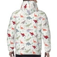 thumbnail image 7 of Goofa Cute Dinosaur for Men's Hooded Sweatshirt - Lightweight Pullover Hoodie with Kangaroo Pocket, Perfect for Everyday Wear-4X-Large, 7 of 7