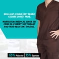 thumbnail image 4 of ACTIVE UNIFORMS Men Scrub Set Medical Scrub Top and Pants (Chocolate, X-Small), 4 of 6