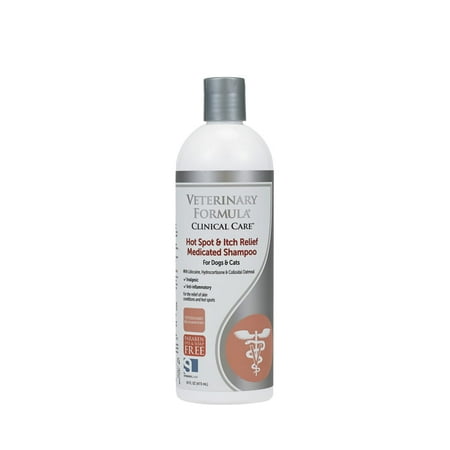 - 10% off (2 pack) Veterinary formula clinical care hot spot and itch relief medicated shampoo for dogs and cats, 16-oz bottle