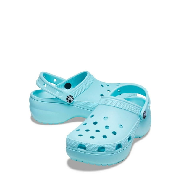 platform cream crocs