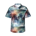thumbnail image 1 of Balery Ink Style Wave Dragon Camisas hawaianas de manga corta para hombre, camisas playeras de corte holgado, camisas de vacaciones con botones,Medium, 1 of 7