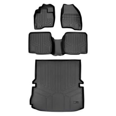 SMARTLINER Set Tappetini Auto Per Explorer 2020 (modello 6 Posti) - Anteriore, Posteriore E Baule, Nero, Antimacchia, Inodori - 4