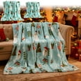 thumbnail image 1 of Manta Navideña con Diseño de Papá Noel y Árbol, Suave y Afelpada, de Microfibra | Decoración Invernal Ligera y Acogedora | 70 X 100 Cm, Multicolor, Lavable, 1 of 7