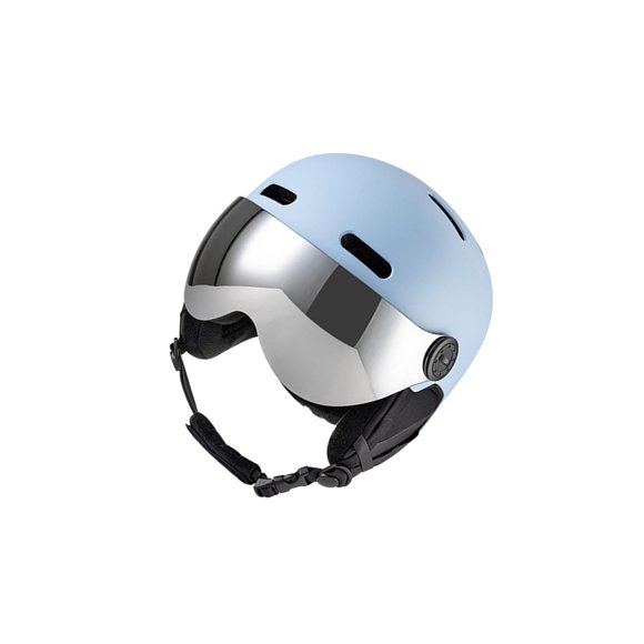 bedienty Snowboard Helmet with Ski Goggles Lens Type Outdoor Lightweight Snow Helmet S Pink Blue S