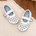 thumbnail image 7 of Viluyesy Girls Mary Jane Sandals Kids Summer Hollow Out Closed Toe Adjustable Strap Shoes White Size 11.5 Little Kids, 7 of 7