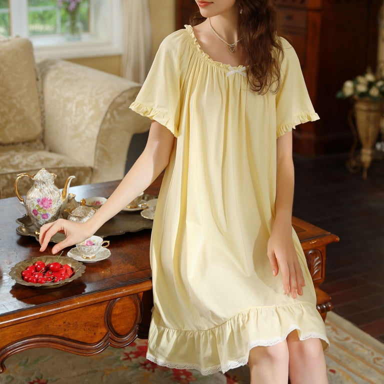 cute pajama dresses TreJaz Unicorn Princess Pajama Dresses for Girls Sleepwear